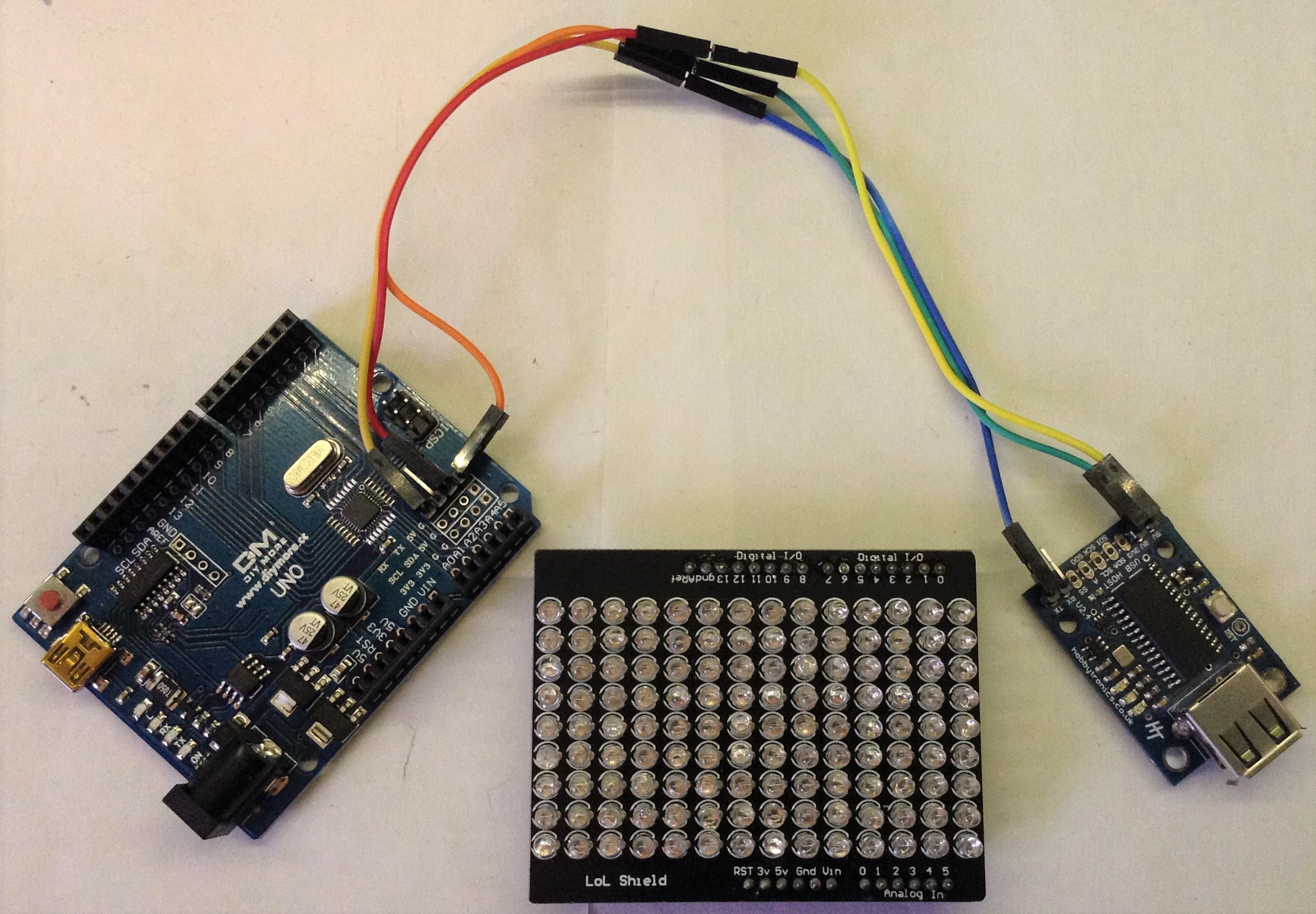 Lol Shield Arduino Random Numbers Example LOLShield MIDI Lighting Effects – Simple DIY Electronic Music Projects