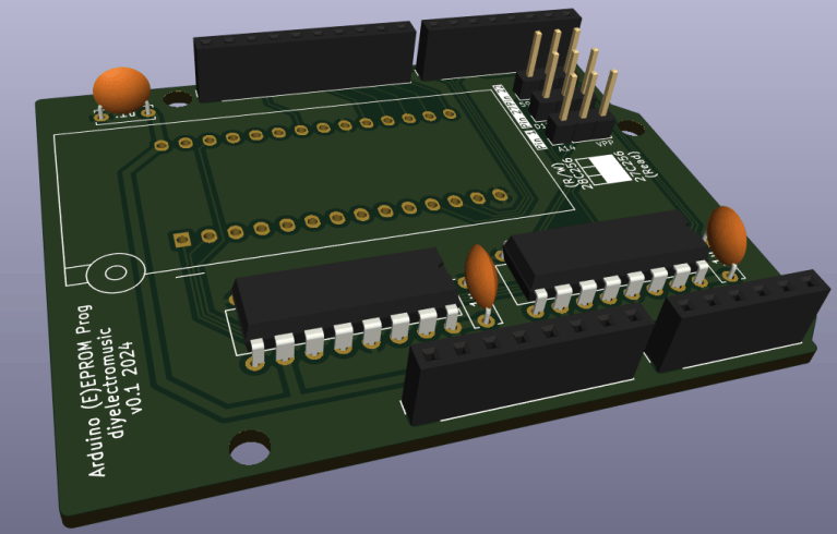 Arduino EEPROM Reader PCB Design – Simple DIY Electronic Music Projects