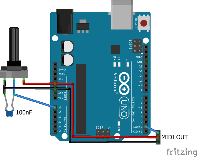 Arduino MIDI Master Volume Control – Simple DIY Electronic Music Projects