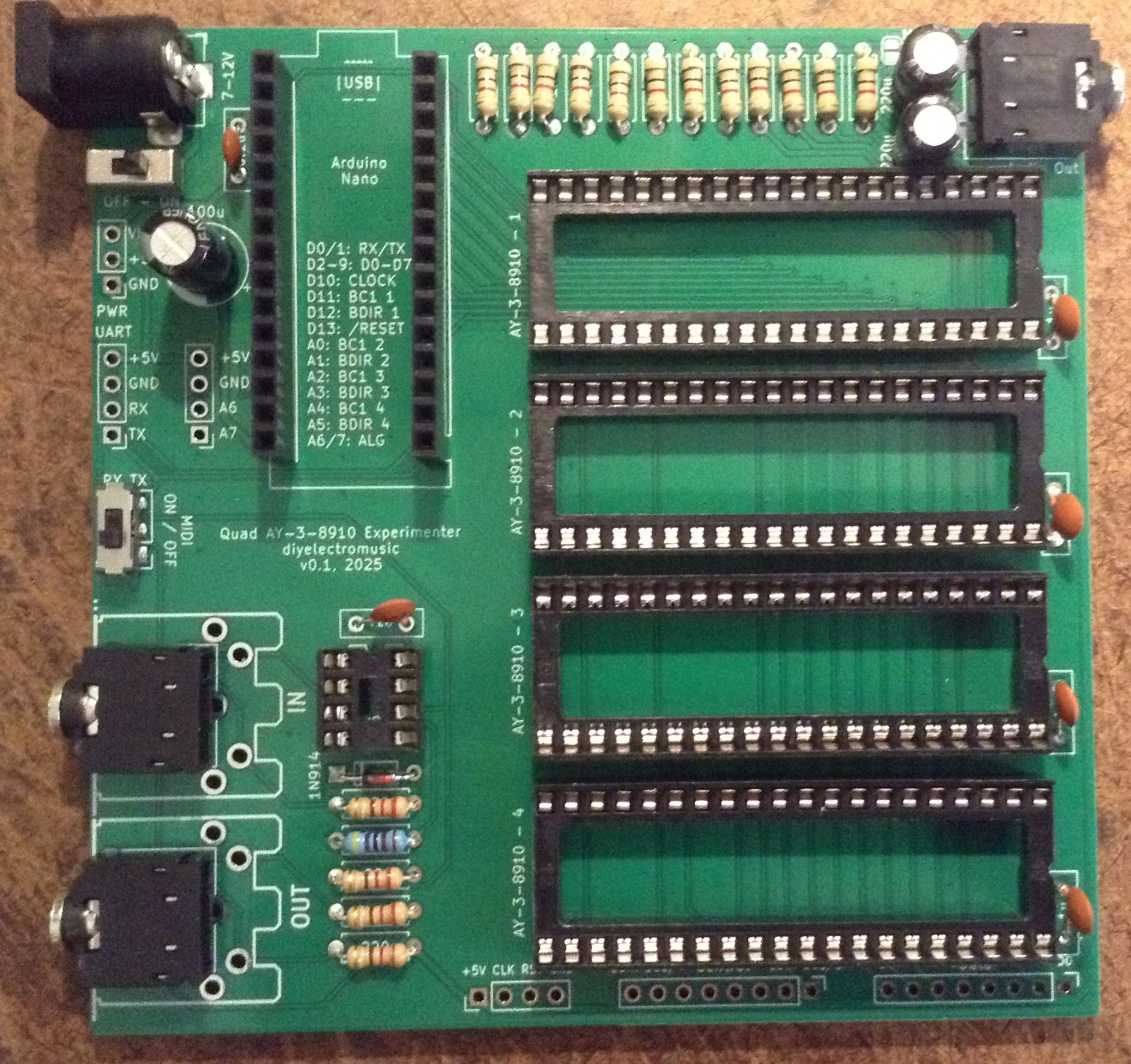 AY-3-8910 Experimenter PCB Build Guide – Simple DIY Electronic