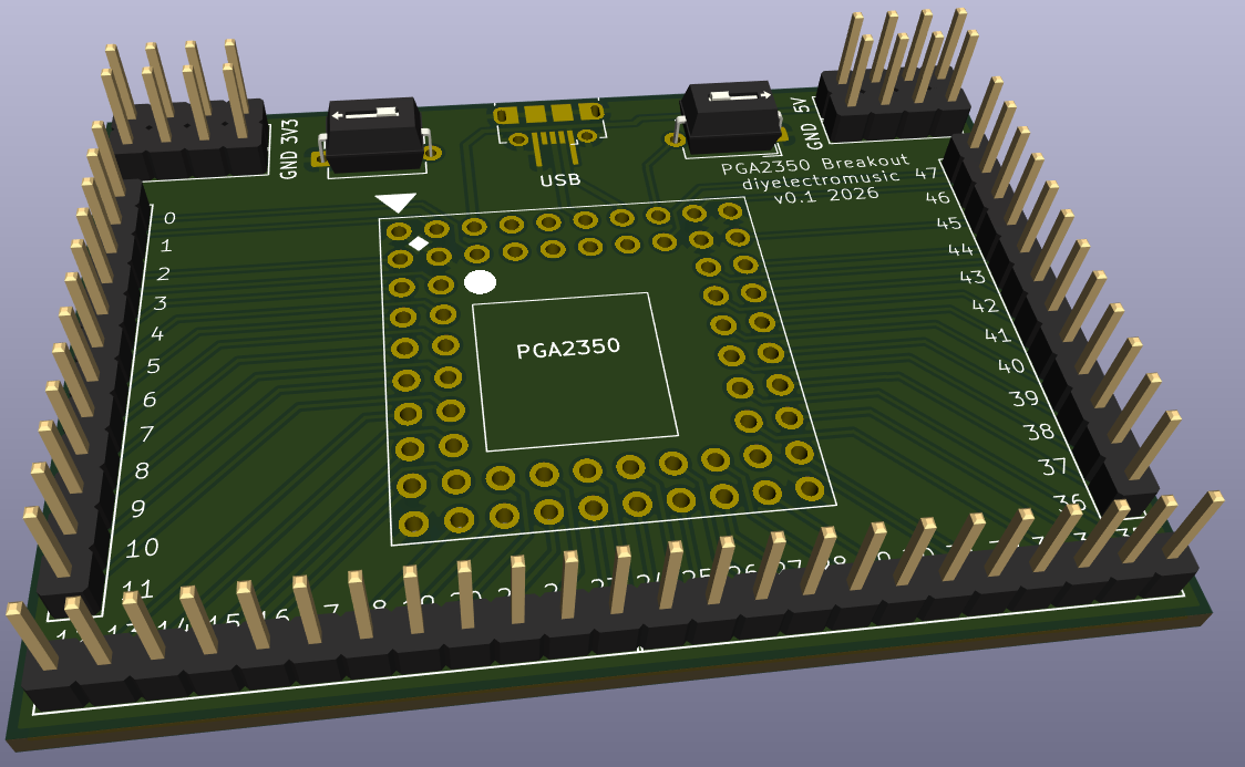 PGA2350 Breakout PCB Design